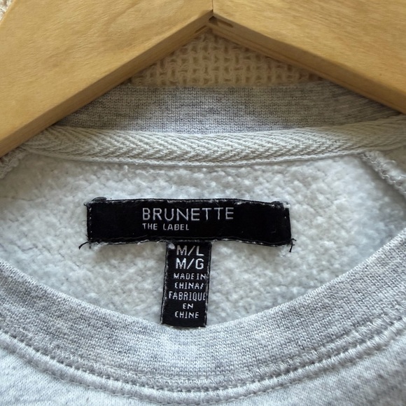 Brunette The Label Light Gray Sweatshirt - Picture 6 of 7